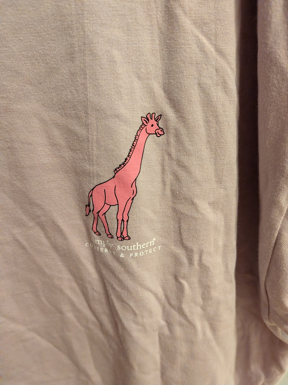 Simply Southern Giraffe Tracking 'Born to Bloom' Graphic Tee - Picture 4 of 7